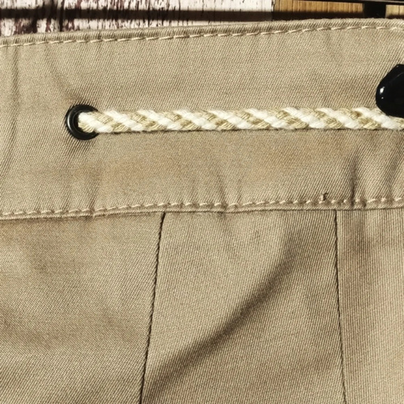 Talbot's cropped nautical beach wide leg pockets front & back rope belt … - Picture 2 of 10